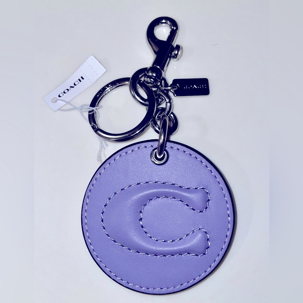 New with tags COACH Mirror Bag Charm with Signature